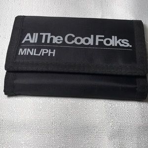 Penshoppe Black and Green Velcro Wallet